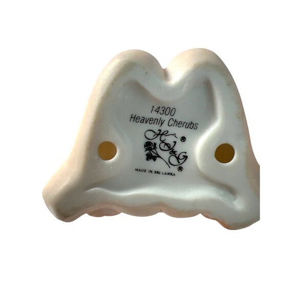 Set Of 3 Ceramic Cherubs Angels Heavenly Cherubs & Home Interiors Four Seasons - Picture 5 of 11
